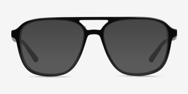 Zeal Shiny Black AcetateEyeglass Frames from EyeBuyDirect, with Tinted Lenses