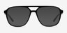 Zeal Shiny Black AcetateEyeglass Frames from EyeBuyDirect, with Tinted Lenses