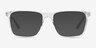 Vim Crystal Gray AcetateEyeglass Frames from EyeBuyDirect, with Tinted Lenses