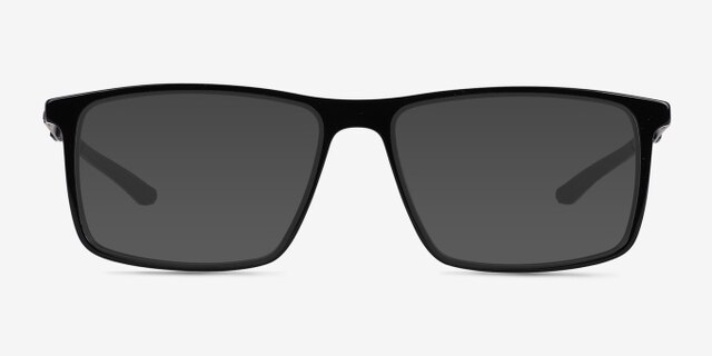Zing Black AcetateEyeglass Frames from EyeBuyDirect, with Tinted Lenses