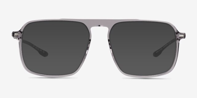 Zip Crystal Gray AcetateEyeglass Frames from EyeBuyDirect, with Tinted Lenses