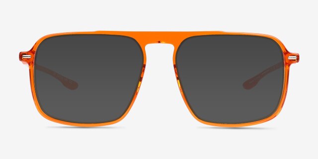 Zip Crystal Orange AcetateEyeglass Frames from EyeBuyDirect, with Tinted Lenses