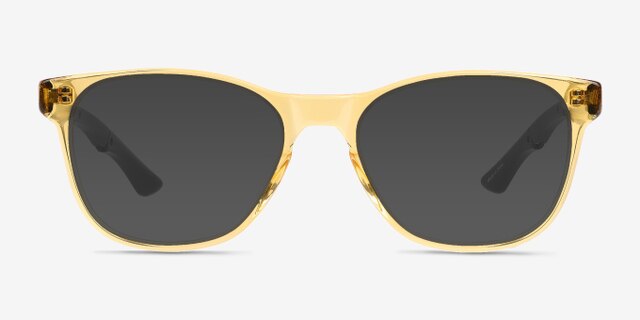 Fortitude Crystal Yellow AcetateEyeglass Frames from EyeBuyDirect, with Tinted Lenses