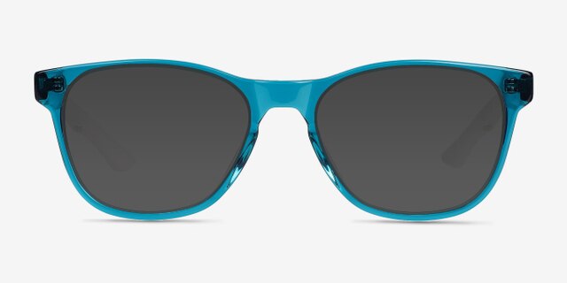 Fortitude Crystal Blue Green AcétateMontures de lunettes de vue d'EyeBuyDirect, Avec des Verres Teintés
