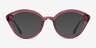 Cherry Crystal Pink AcetateEyeglass Frames from EyeBuyDirect, with Tinted Lenses