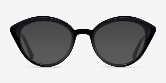 Cherry Black AcetateEyeglass Frames from EyeBuyDirect, with Tinted Lenses