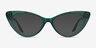 Vivienne Crystal Green AcetateEyeglass Frames from EyeBuyDirect, with Tinted Lenses
