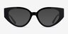 Lexie Shiny Black AcetateEyeglass Frames from EyeBuyDirect, with Tinted Lenses