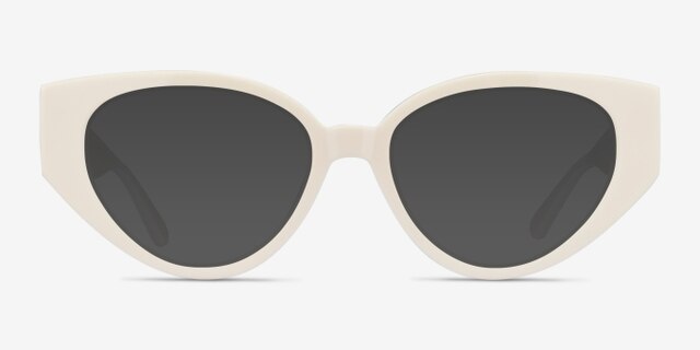 Lexie White AcetateEyeglass Frames from EyeBuyDirect, with Tinted Lenses
