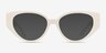Lexie White AcetateEyeglass Frames from EyeBuyDirect, with Tinted Lenses