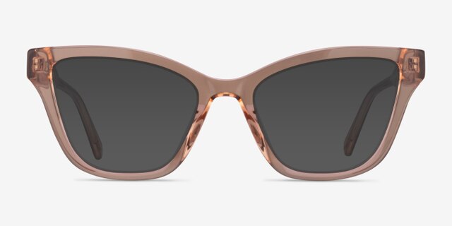 Danielle Champagne AcetateEyeglass Frames from EyeBuyDirect, with Tinted Lenses