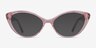 Melanie Crystal Pink AcetateEyeglass Frames from EyeBuyDirect, with Tinted Lenses