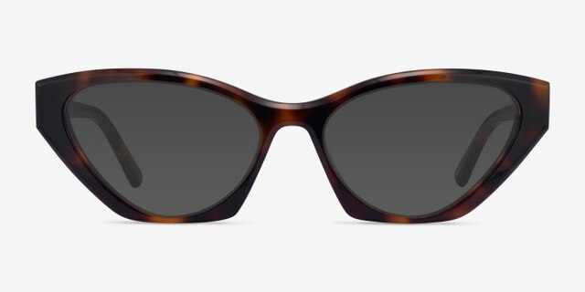 Angelina Tortoise AcetateEyeglass Frames from EyeBuyDirect, with Tinted Lenses