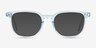 Wesley Clear Blue AcetateEyeglass Frames from EyeBuyDirect, with Tinted Lenses