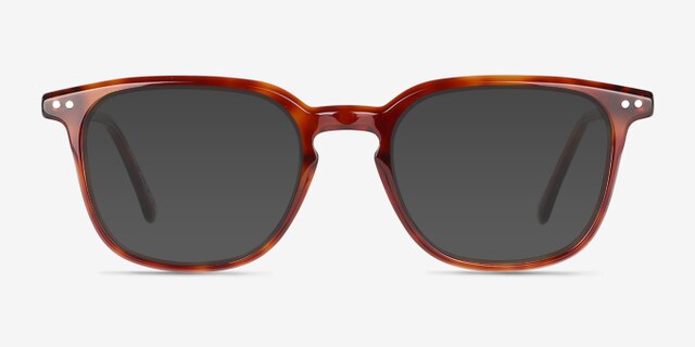 Wesley Tortoise AcetateEyeglass Frames from EyeBuyDirect, with Tinted Lenses