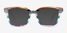 Spotlight Green Brown Rainbow AcetateEyeglass Frames from EyeBuyDirect, with Tinted Lenses