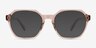 Flare Crystal Brown AcetateEyeglass Frames from EyeBuyDirect, with Tinted Lenses