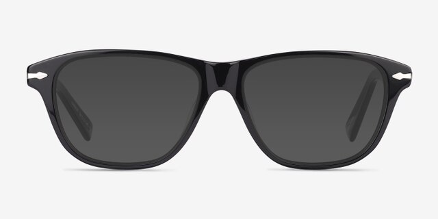 Harbor Black AcetateEyeglass Frames from EyeBuyDirect, with Tinted Lenses