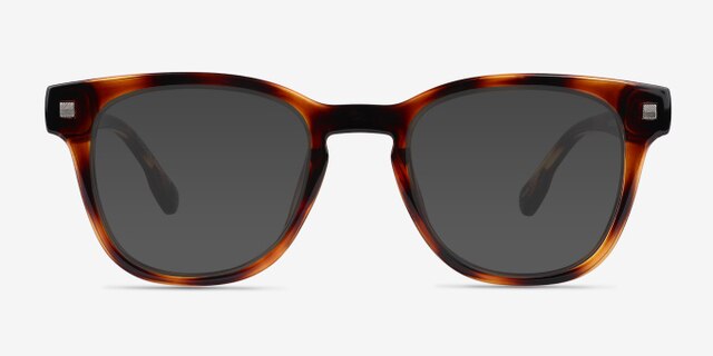 Mulligan Tortoise PlasticEyeglass Frames from EyeBuyDirect, with Tinted Lenses