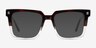 Vineyard Brown Clear AcetateEyeglass Frames from EyeBuyDirect, with Tinted Lenses
