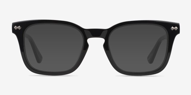 Thom Black AcetateEyeglass Frames from EyeBuyDirect, with Tinted Lenses