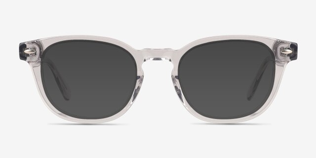 Pique Smoke AcetateEyeglass Frames from EyeBuyDirect, with Tinted Lenses