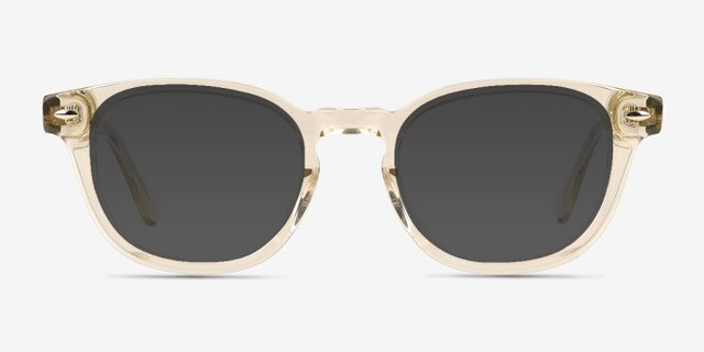 Pique Yellow AcetateEyeglass Frames from EyeBuyDirect, with Tinted Lenses