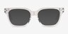 Visor Crystal Clear AcétateMontures de lunettes de vue d'EyeBuyDirect, Avec des Verres Teintés