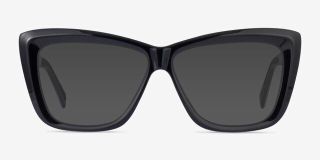 Scribble Black Flower AcetateEyeglass Frames from EyeBuyDirect, with Tinted Lenses
