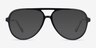 Loft Black AcetateEyeglass Frames from EyeBuyDirect, with Tinted Lenses