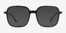 Abstract Black AcetateEyeglass Frames from EyeBuyDirect, with Tinted Lenses