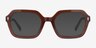 Lacquer Brown AcetateEyeglass Frames from EyeBuyDirect, with Tinted Lenses