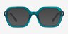 Lacquer Crystal Green AcetateEyeglass Frames from EyeBuyDirect, with Tinted Lenses