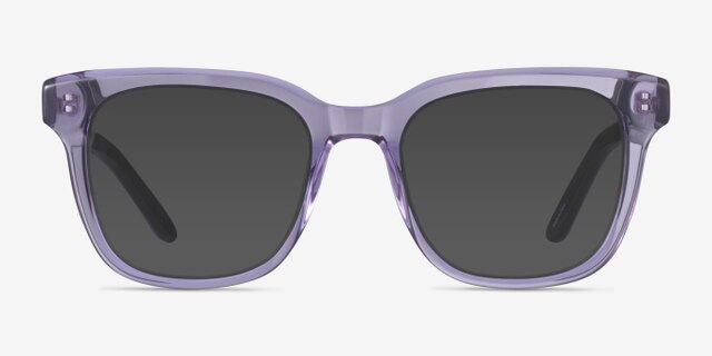 Compose Crystal Purple AcetateEyeglass Frames from EyeBuyDirect, with Tinted Lenses