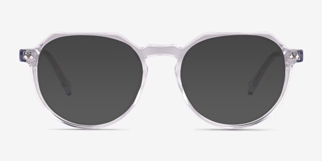 Birdie Clear AcetateEyeglass Frames from EyeBuyDirect, with Tinted Lenses
