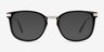 Silas Black AcetateEyeglass Frames from EyeBuyDirect, with Tinted Lenses