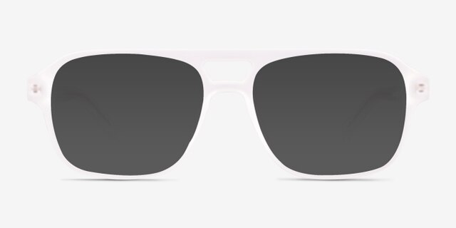 Conifer Matte Clear Eco-friendlyEyeglass Frames from EyeBuyDirect, with Tinted Lenses