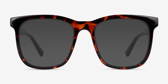 Rowen Shiny Tortoise Eco-friendlyEyeglass Frames from EyeBuyDirect, with Tinted Lenses