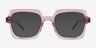 Walnut Crystal Nude Eco-friendlyEyeglass Frames from EyeBuyDirect, with Tinted Lenses