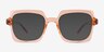 Walnut Crystal Orange Eco-friendlyEyeglass Frames from EyeBuyDirect, with Tinted Lenses