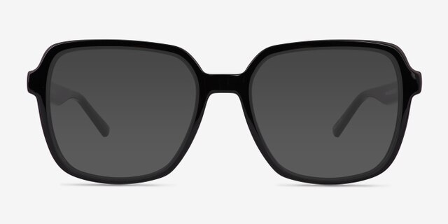Acer Shiny Black Eco-friendlyEyeglass Frames from EyeBuyDirect, with Tinted Lenses