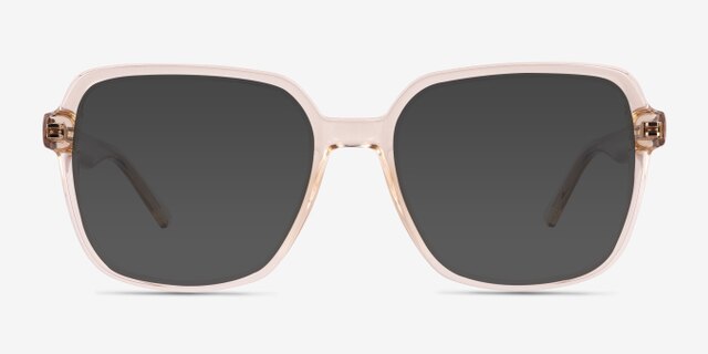 Acer Crystal Nude Eco-friendlyEyeglass Frames from EyeBuyDirect, with Tinted Lenses