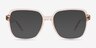 Acer Crystal Nude Eco-friendlyEyeglass Frames from EyeBuyDirect, with Tinted Lenses
