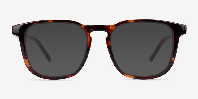 Banyan Shiny Tortoise Eco-friendlyEyeglass Frames from EyeBuyDirect, with Tinted Lenses