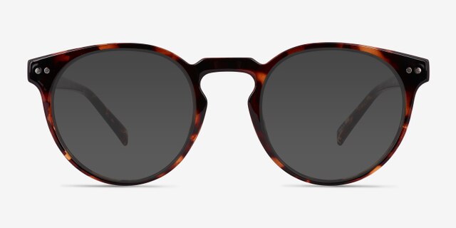 Oak Shiny Tortoise Eco-friendlyEyeglass Frames from EyeBuyDirect, with Tinted Lenses