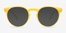 Oak Crystal Yellow Eco-friendlyEyeglass Frames from EyeBuyDirect, with Tinted Lenses