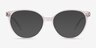 Tilia Shiny Clear Eco-friendlyEyeglass Frames from EyeBuyDirect, with Tinted Lenses