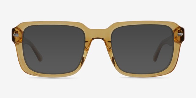 Wilder Crystal Light Brown AcetateEyeglass Frames from EyeBuyDirect, with Tinted Lenses