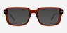 Wilder Crystal Dark Brown AcetateEyeglass Frames from EyeBuyDirect, with Tinted Lenses