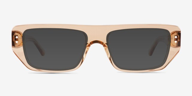 Reed Crystal Brown AcetateEyeglass Frames from EyeBuyDirect, with Tinted Lenses